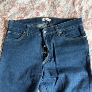 Sandro Men's Straight Jeans in Dark Blue Denim